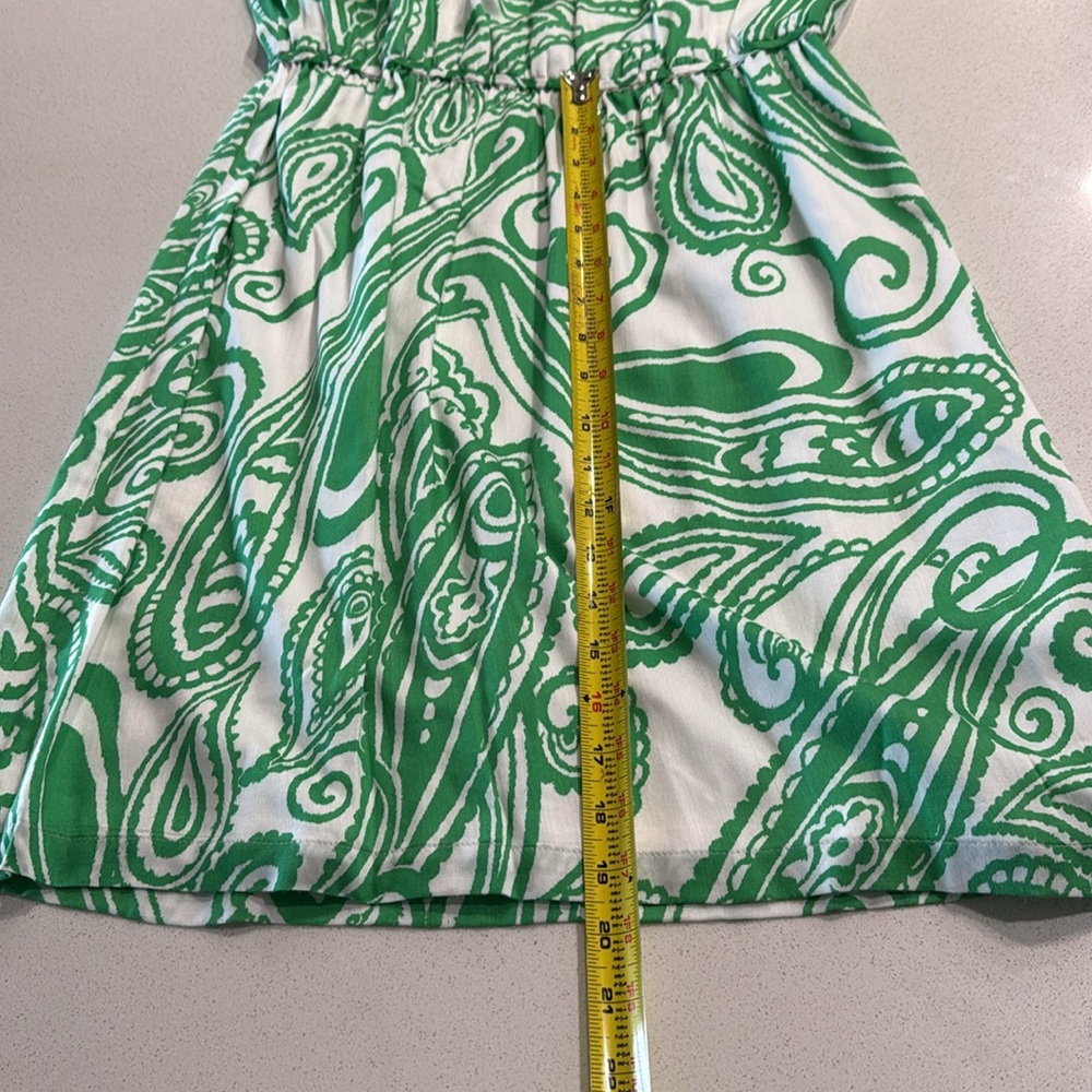 NWT Antonio Melani Green White Lined Dress Size 8 - Picture 6 of 11